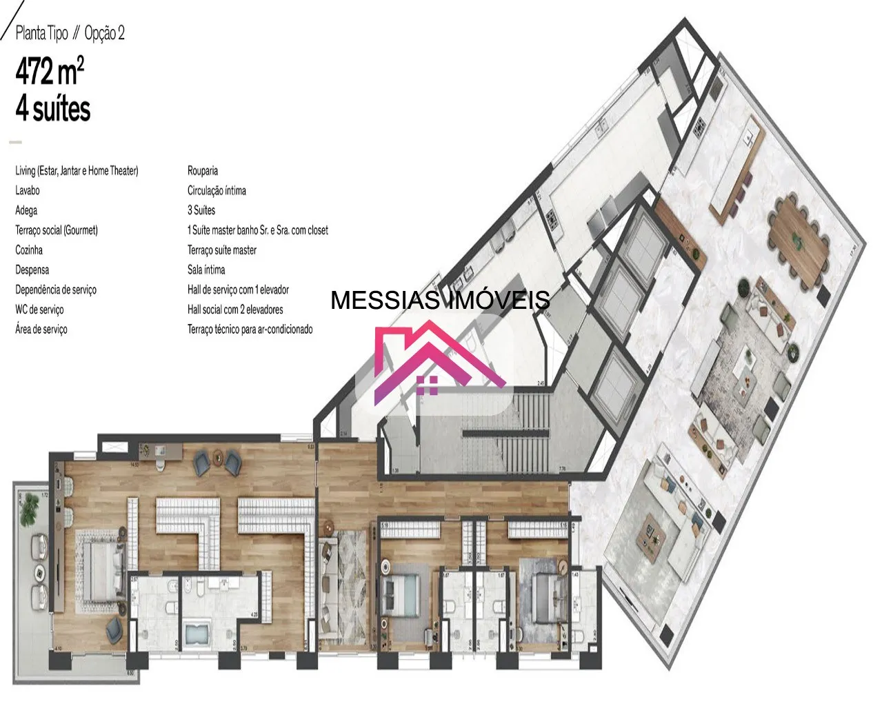 Imagem APARTAMENTOS DE 4 SUITES E 4 VAGAS - ARBOREA ITAIM