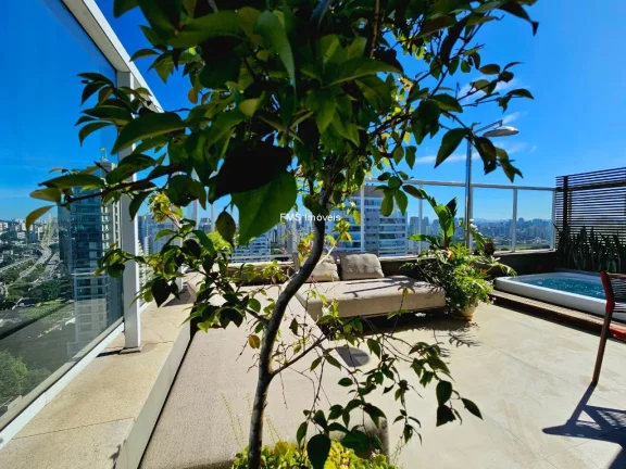 Imagem Cobertura de luxo à venda em São Paulo-SP, Cidade Monções: 3 quartos, 3 suítes, 3 salas, 4 banheiros, 3 vagas, 230m².