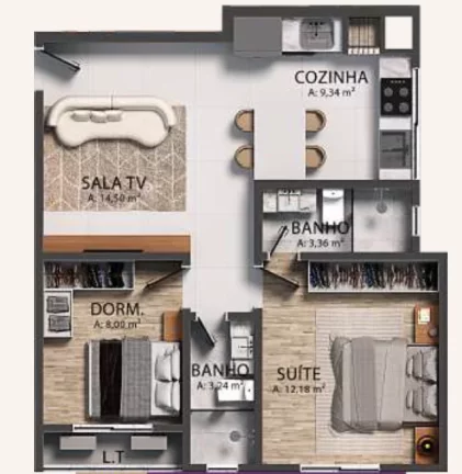 Imagem Galiano Residence - Apartamento à venda no bairro Morretes - Itapema/SC