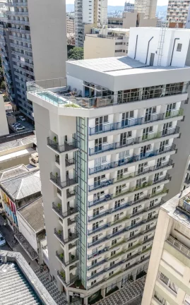 Foto do imóvel Studio à venda em São Paulo, República, com 1 quarto, 31,69m2 em Aurora