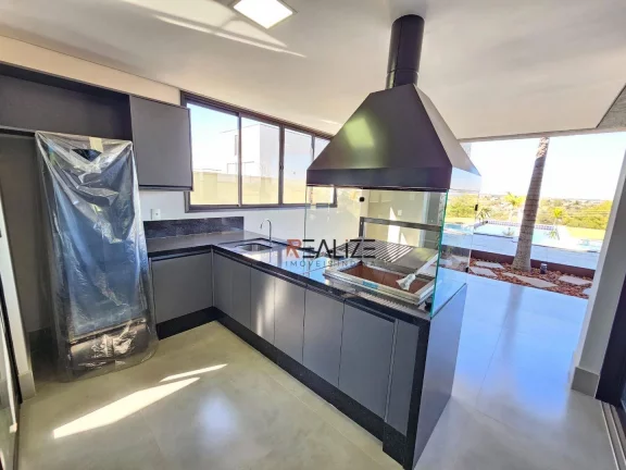 Imagem Casa moderna com quintal 3 suítes à venda, 261 m² por R$ 2.550.000 - Condomínio Terras de Itaici - Indaiatuba/SP