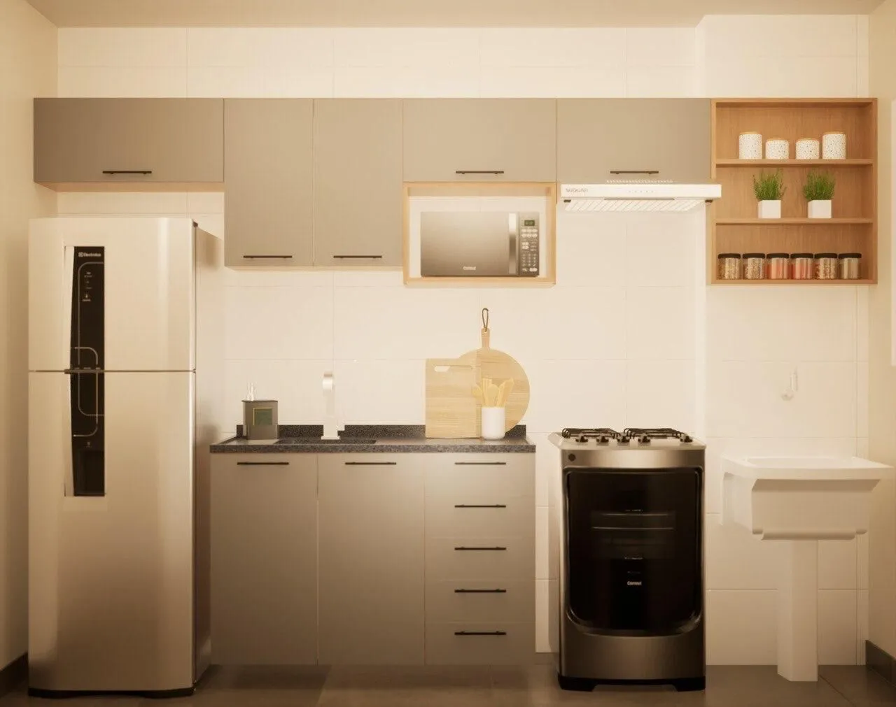 Imagem Apartamento 2 Quartos à Venda no Mutondo | 45,95m² | Varanda | Vaga | São Gonçalo/RJ.