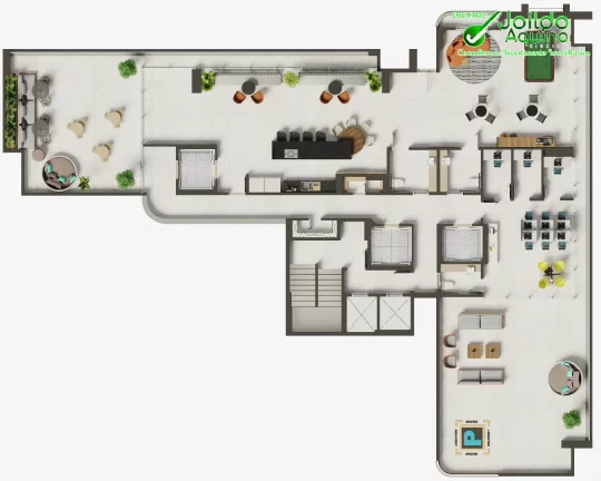 Imagem Apartamento 3 quartos duas plantas, lazer, no bairro Aldeota