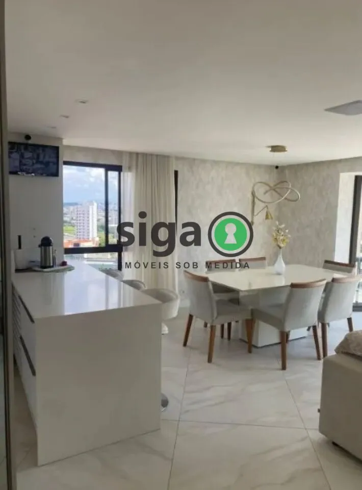 Imagem Apartamento reformado no Parque da Mooca com 156 m², 2 suítes e 3 vagas fixas