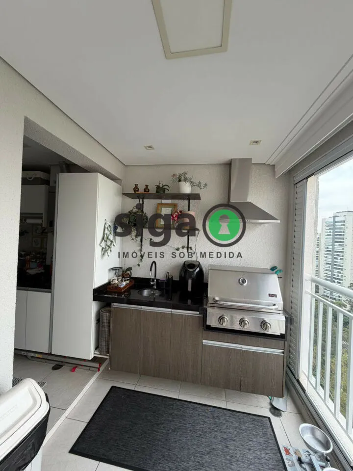 Foto do imóvel Apartamento 96m² com 2 quartos, 1 suíte, 2 vagas e varanda gourmet