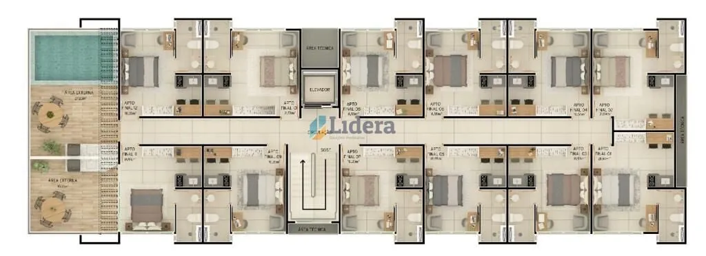 Imagem Flat - 24,95 m² - Intermares, Cabedelo/PB