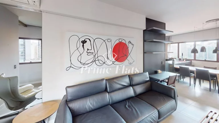 Imagem Flat disponível para locação no Cyrela by Pininfarina no Itaim Bibi, com 98m², 1 dormitório e 1 vaga