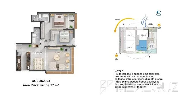 Imagem Breeze Enseada - Empreendimento de 2 quartos, na Enseada Azual em Guarapari