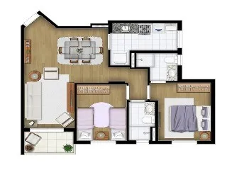 Imagem Cobertura duplex em Santo André, Edifício Saint Felicien Vila Guiomar Santo André