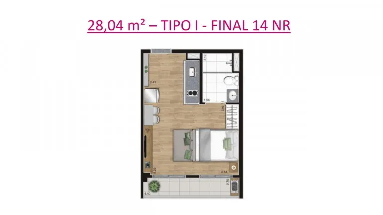 Imagem Studio com 2 Quartos à Venda, 43 m² em Belenzinho - São Paulo