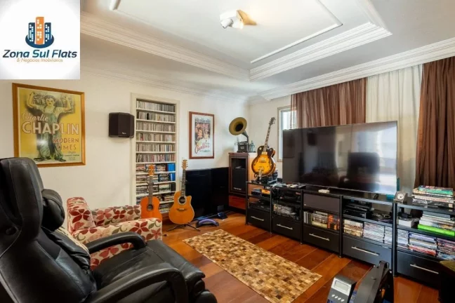 Imagem Apartamento Alto Padrão à Venda Em Moema Com 3 Suítes e 5 Vagas
