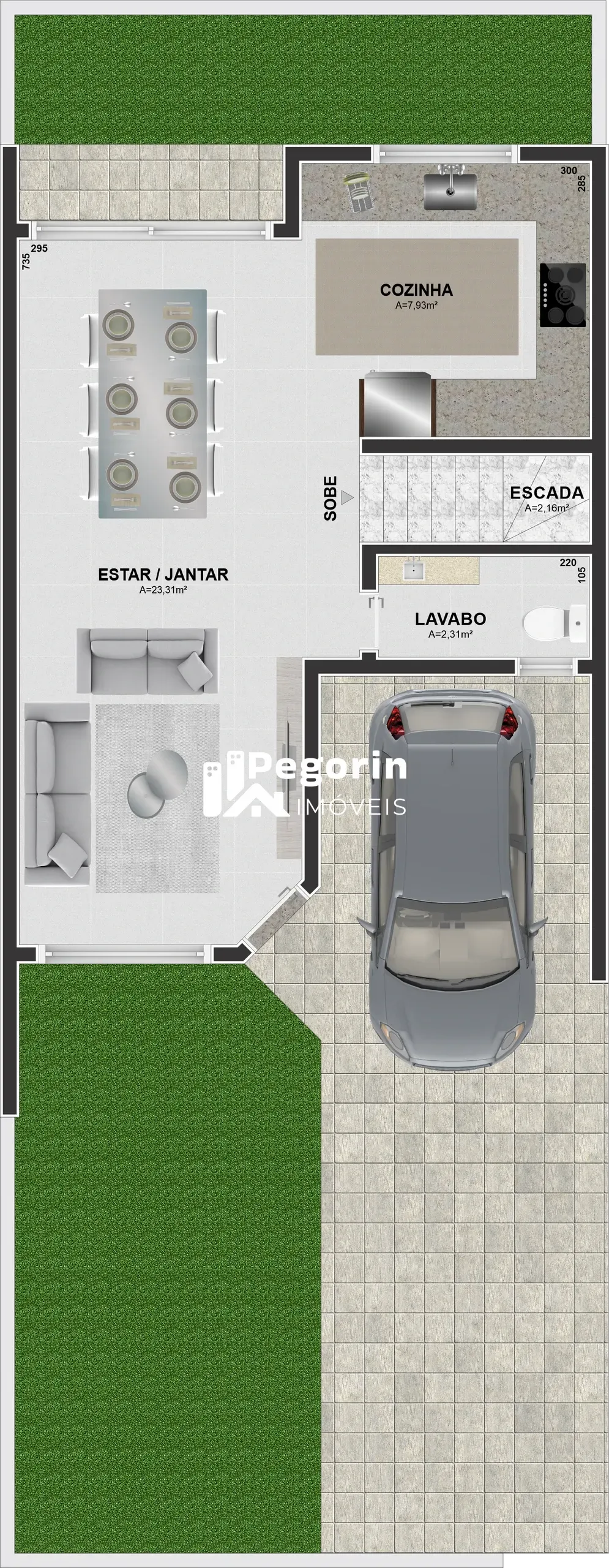 Imagem SOBRADO 03 QUARTOS 116M²