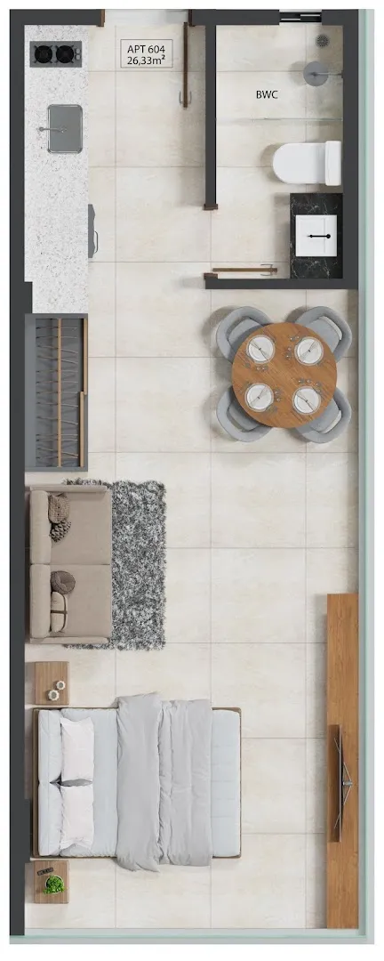 Imagem Flat à venda, 27 m² por R$ 418.997,00 - Bessa - João Pessoa/PB