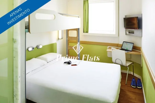 Foto do imóvel Flat disponível para venda no Ibis Budget Jardins, com 12m², 1 dormitório e 1 vaga de garagem em Avenida Nove de Julho