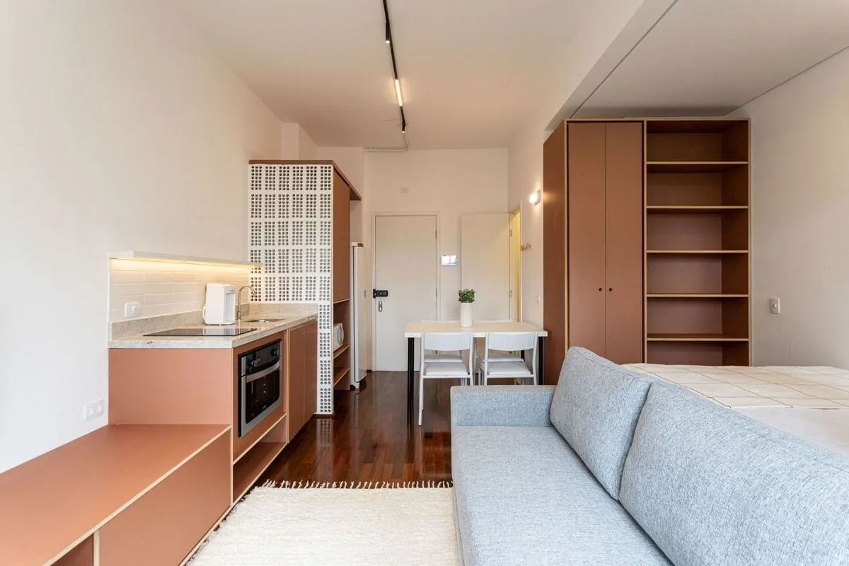 Imagem Apartamento com 1 Quarto para alugar, 27m² - Santa Cecília