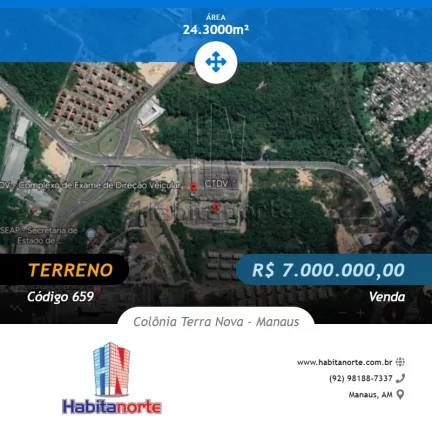 Foto do imóvel SANTA ETELVINA - TERRENO 24.300M² PARA VENDA EM MANAUS