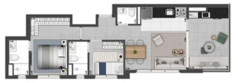 Imagem Apartamento com 2 Quartos à Venda, 64 m² em Jardim Paulista - São Paulo
