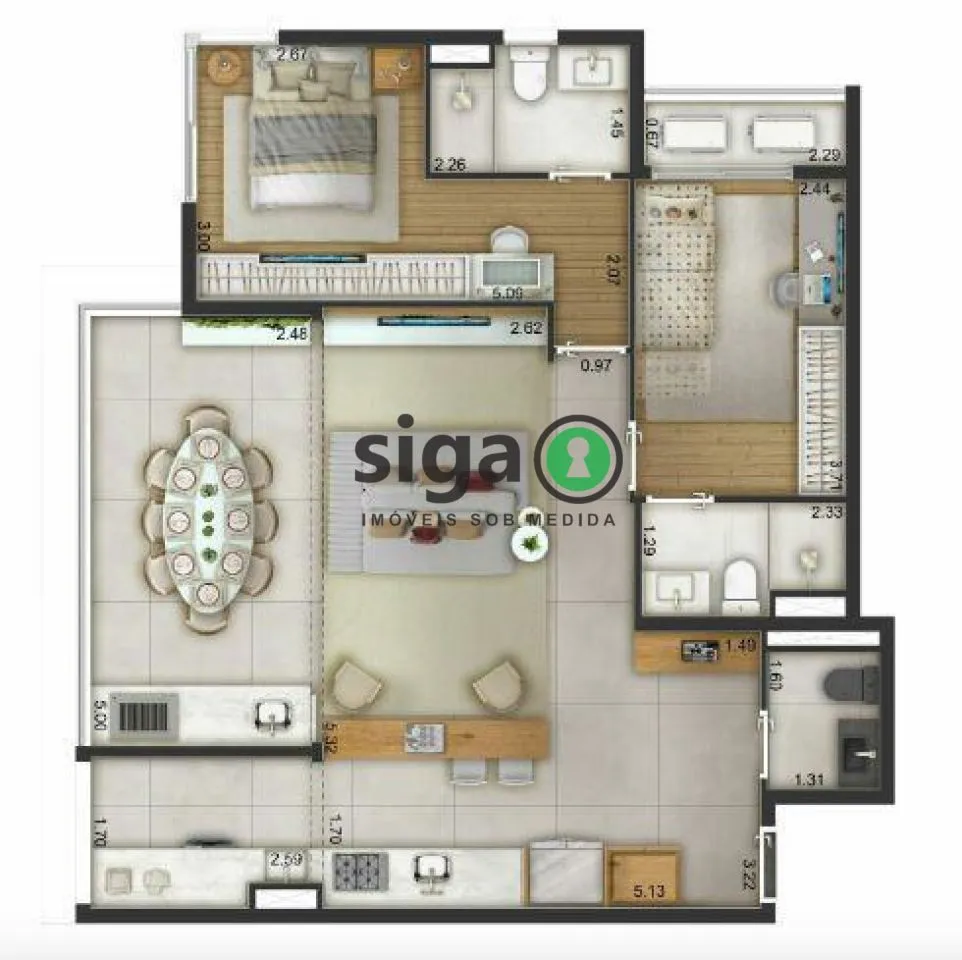 Imagem Apartamento para venda no Alto da Boa Vista, São Paulo - SP