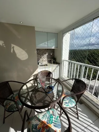 Imagem Apartamento de 3 quartos com suíte e varanda em Patamares, Salvador-BA 79m² Armários em todos os cômodos Pronto para morar Infraestrutura completa