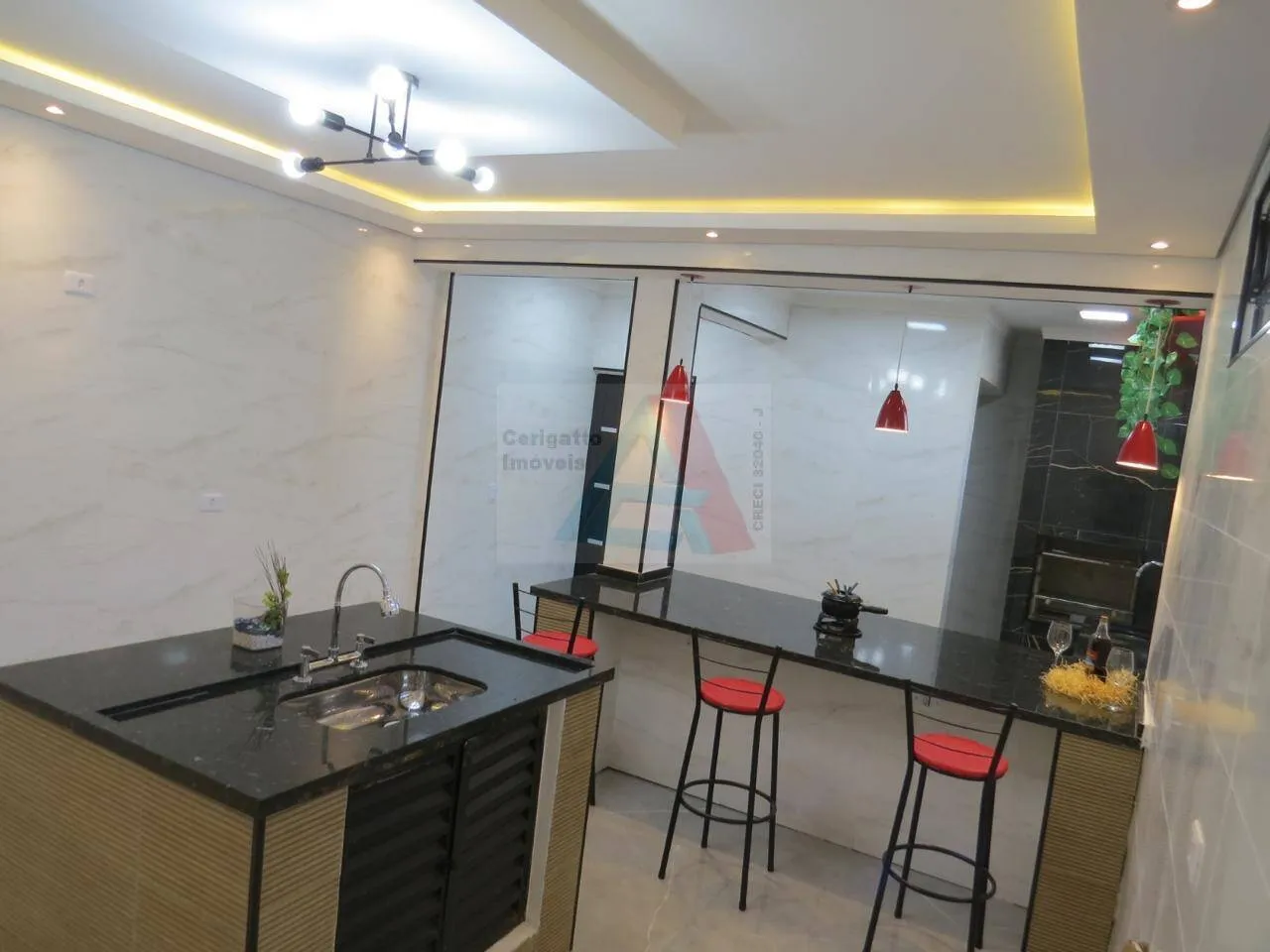 Imagem Sobrado Novo Alto Padrão 136m² | 3 Suítes | Hidromassagem | Closet | SCS