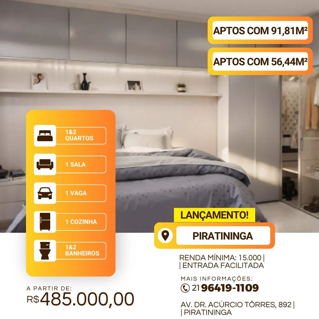 Imagem Apartamento em Condominio no bairro Piratininga, em Niterói-RJ