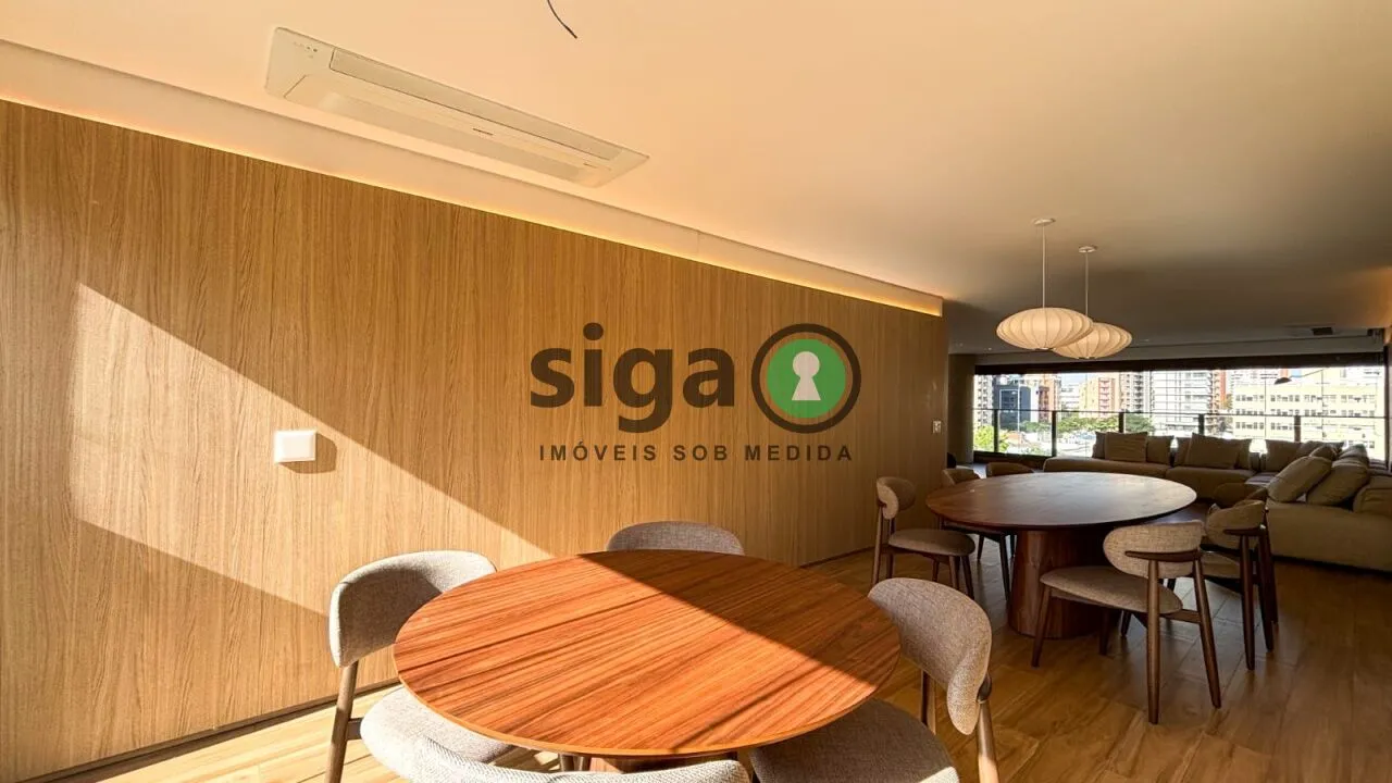 Imagem Apartamento de Alto Padrão mobiliado Locação no Campo Belo 233 m²