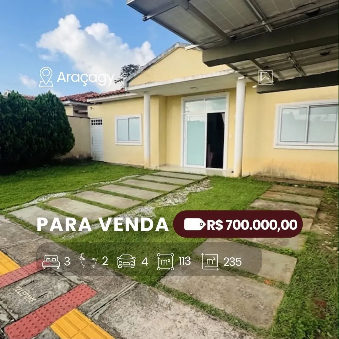 Imagem Casa com 3 Quartos à Venda, 113 m² em Paço do Lumiar - Paço do Lumiar