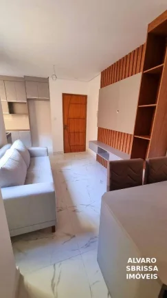 Imagem Apartamento Duplex novo e mobiliado com 3 dormitórios à venda, 115 m² por R$ 510.000 - Santa Maria - Santo André/SP