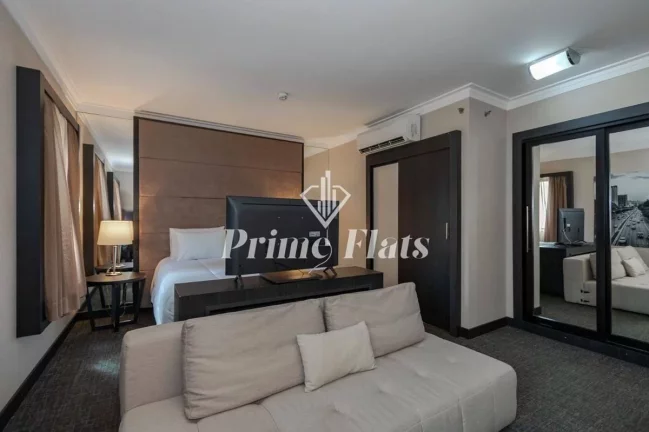 Imagem Flat disponível para venda no Novotel Jardins, com 30m², 1 dormitório e 1 vaga de garagem
