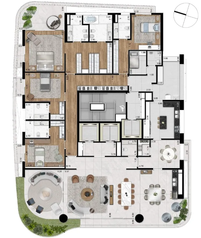 Imagem Edifício Casa Lafer, apartamento 4 quartos em Itaim Bibi São Paulo, apartment in São Paulo Brazil, apartamento 4 quartos em Itaim Bibi São Paulo