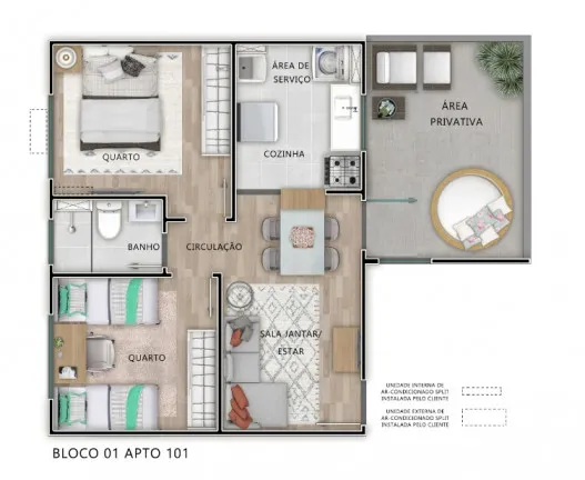 Imagem Apartamento com 2 Quartos à Venda, 43 m² em Vila São Paulo - Mogi das Cruzes