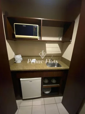 Imagem Flat disponível para venda no Transamérica Prime International Plaza, com 26m², 1 dormitório e 1 vaga