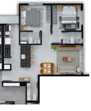Apartamento 2 Dormitórios - Bairro Centro