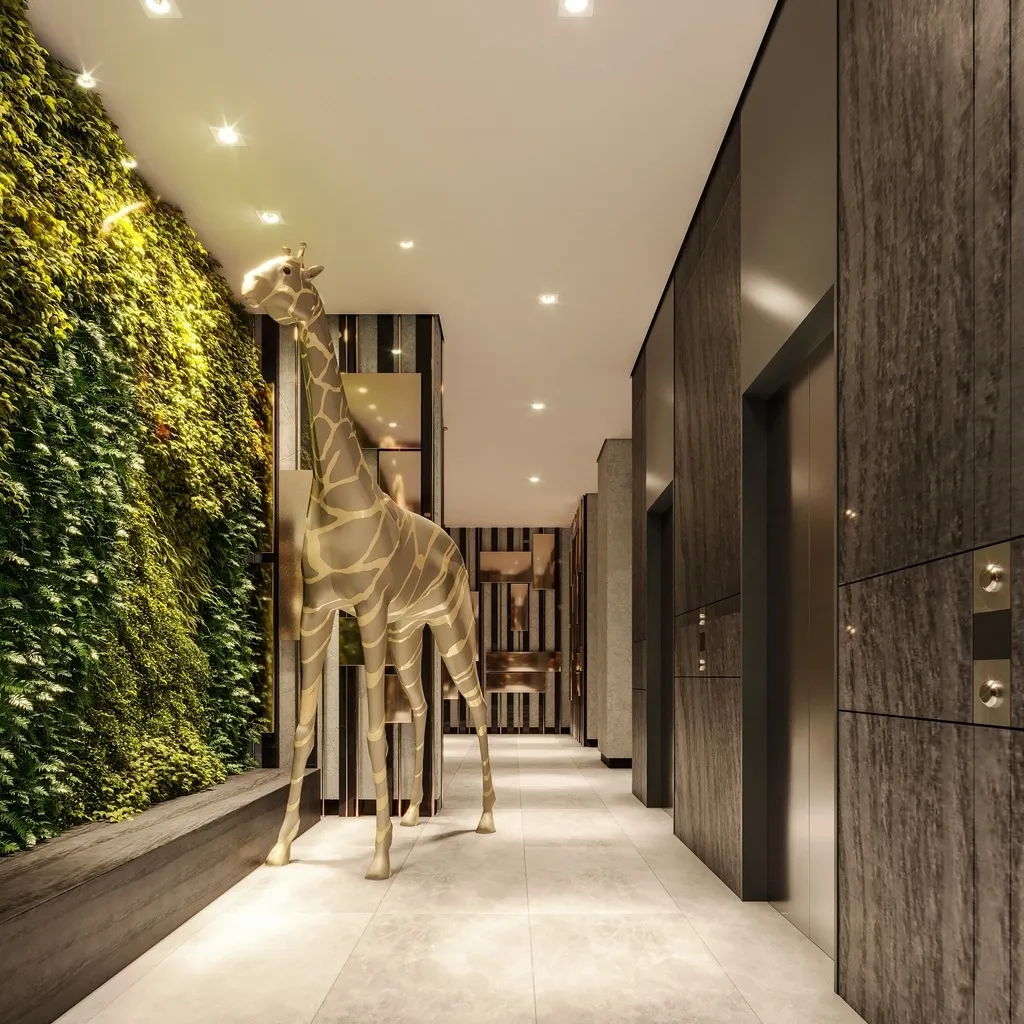 Imagem DNA de design, sofisticação e arquitetura contemporânea que interage e se insere à textura do ba...
