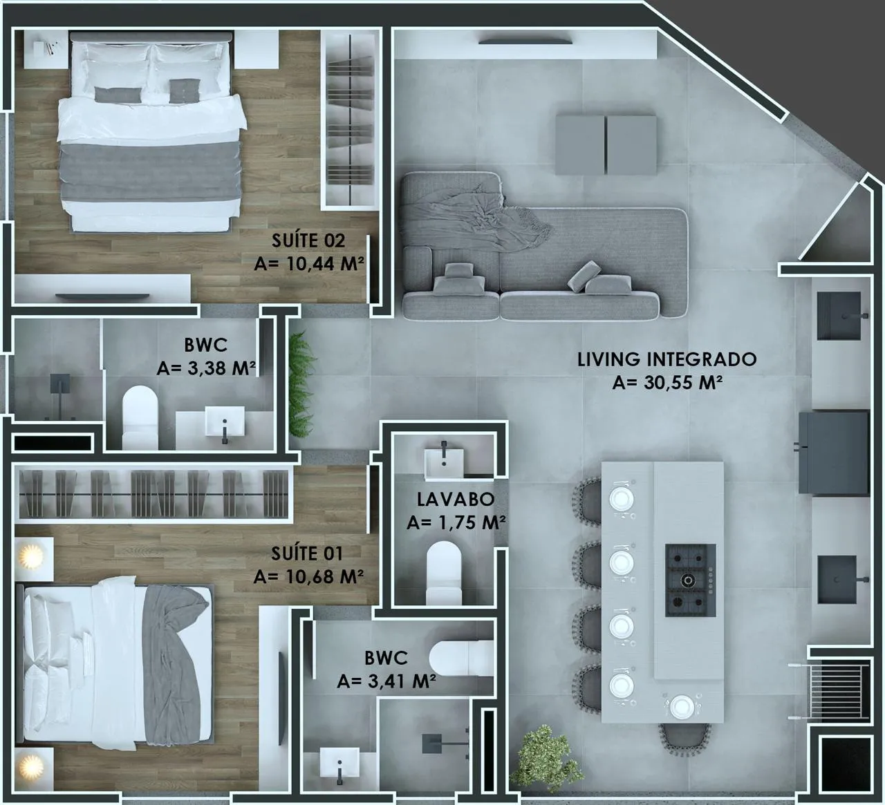 Imagem Apartamento à venda com 71m2 por R$ 1.100.000,00
