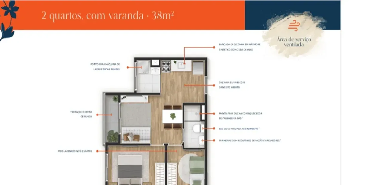 Imagem Apartamento com 1 Quarto à Venda, 37 m² em Vila Isa - São Paulo