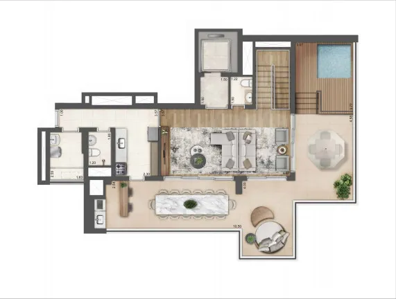 Imagem Cobertura com 3 Quartos à Venda, 258 m² em Jardim Aurélia - São Paulo