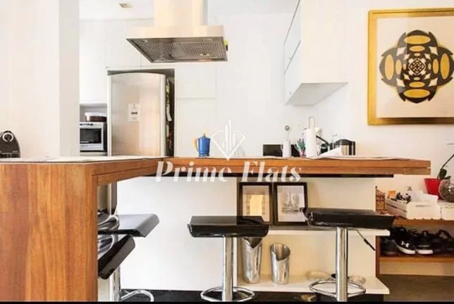 Imagem Flat disponível para venda no Saint Régis no Jardim Paulista, com 90m² ,1 dormitório e 1 vaga de garagem