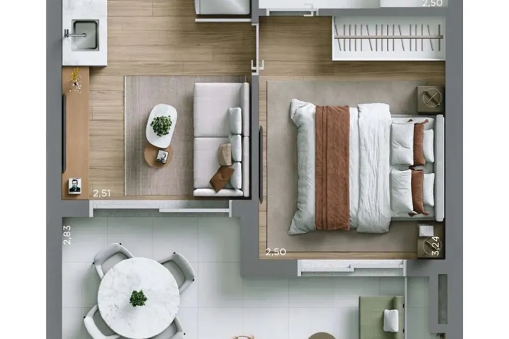 Imagem Apartamento à venda em São Paulo, Bela Vista, com 1 quarto, 32m2
