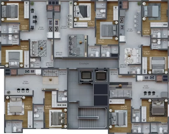 Imagem Venice Residence - Apartamento à venda no bairro Jardim Praia Mar - Itapema/SC