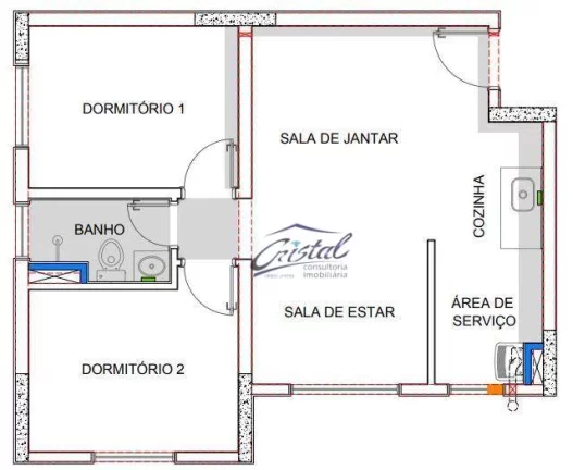 Imagem Apartamento com 2 dormitórios à venda, 58 m² por R$ 280.000,00 - Butantã - São Paulo/SP