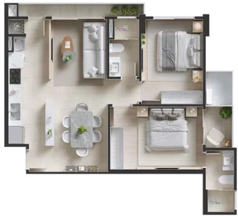 Imagem Salt Praia Brava - Apartamento à venda no bairro Praia Brava de Itajaí - Itajaí/SC