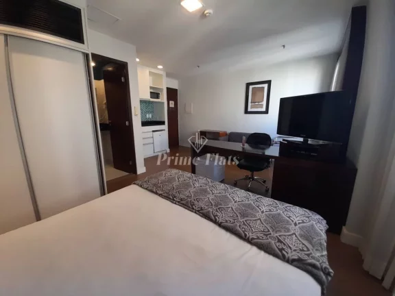 Foto do imóvel Flat disponível para venda no Wyndham São Paulo Paulista, com 27m², 1 dormitório e 1 vaga em Alameda Campinas