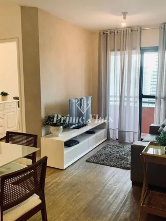 Foto do imóvel Flat disponível para venda no Mercure São Paulo Berrini, com 54m², 2 dormitórios e 1 vaga de garagem em Rua Sansão Alves dos Santos