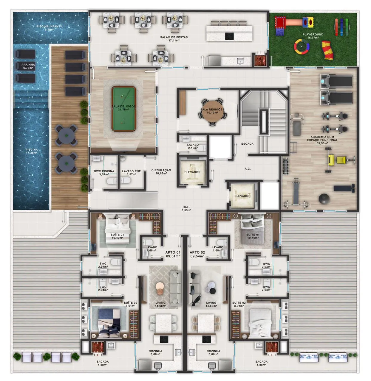Imagem Apartamento à venda com 64m2 por R$ 770.000,00
