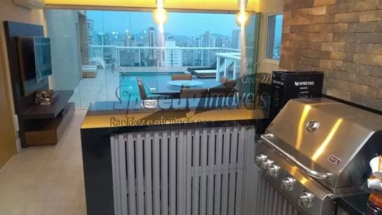 Imagem Cobertura em Santos com vista mar, Gonzaga 4 dormitórios.
