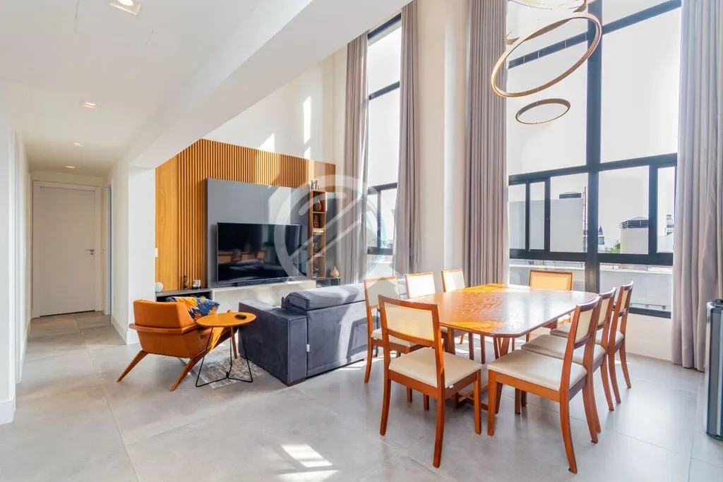 Imagem Apartamento Duplex de luxo de 182 m², 3 dormitórios sendo 2 amplas suítes e 3 vagas de garagem no...