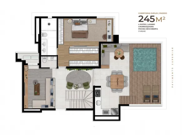 Imagem Cobertura com 4 Quartos à Venda, 245 m² em Centro - Osasco