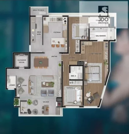 Imagem Apartamento a Venda no bairro Água Verde - Curitiba, PR