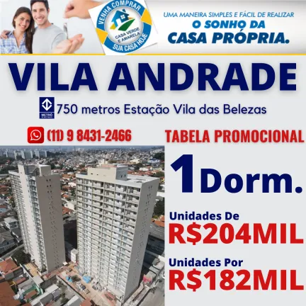 Foto do imóvel Apartamento com 1 Quarto à Venda, 31 m² em Vila das Belezas - São Paulo